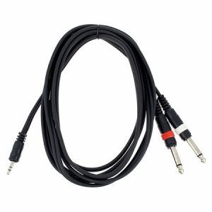 CAVO MINI JACK 3.5mm - 2X JACK 6.3mm